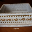 Pern�kov� kazeta na d�tskou p�rty s lineck�m cukrov�m a pern��ky.Pern�kov� podstava m��� 35cm,prostor na cukrov� 30cm........2010.....