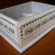 Pern�kov� kazeta na d�tskou p�rty s lineck�m cukrov�m a pern��ky.Pern�kov� podstava m��� 35cm,prostor na cukrov� 30cm........2010.....