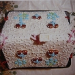 35 cm vysok� chaloupka,v�novan� do tomboly,st�echa.