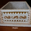 Pern�kov� kazeta na d�tskou p�rty s lineck�m cukrov�m a pern��ky.Pern�kov� podstava m��� 35cm,prostor na cukrov� 30cm........2010.....